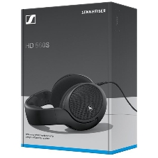 Наушники Sennheiser HD 560S накладные открытые 6-38000Гц съемный 3м, 6.3мм, Адаптер-переходник 6,3 мм/3,5 мм, 110дБ, 120 Ом, амбушюры велюр, черные