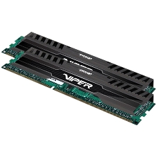 Оперативная память Patriot Viper 3, DDR3, 8GB (2x4 GB), 1600 MHz, CL9, DIMM, радиатор, черный