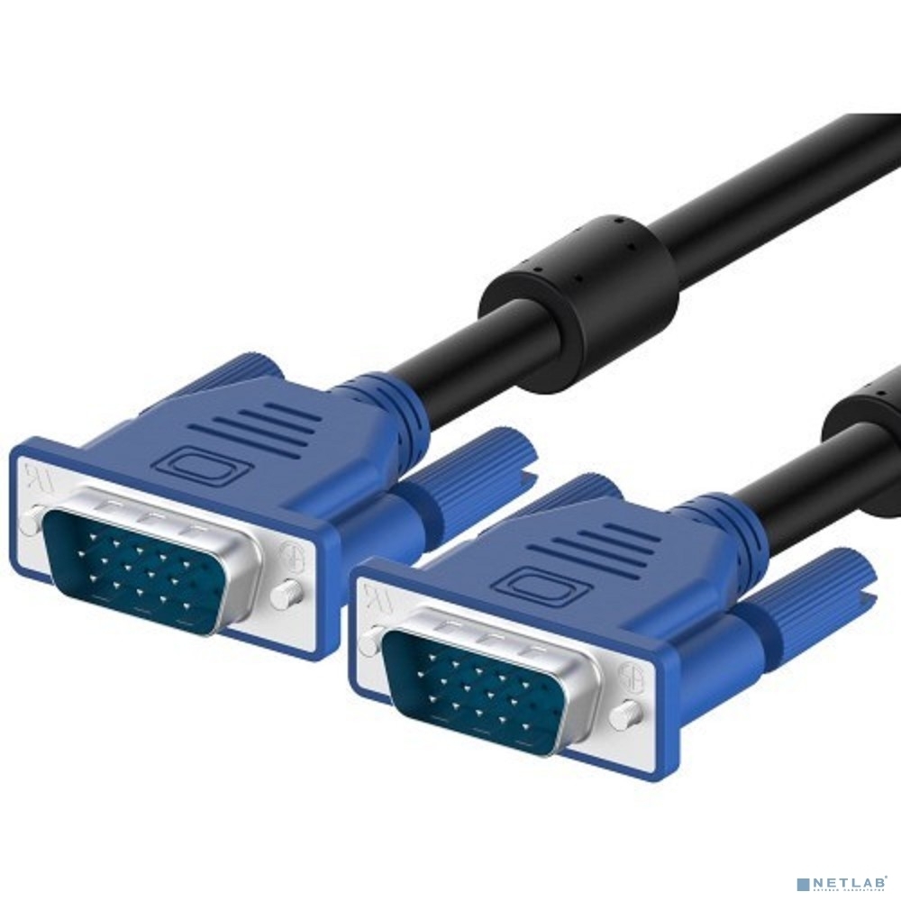 Кабель KS-is KS-456-10 VGA монитор видеокарта 15M-15M, 10м