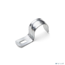 Скоба крепежная однолапковая Fortisflex СМО d16-17 мм метал. оцинк. (уп. 100 шт)