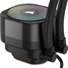 Система жидкостного охлаждения Corsair NAUTILUS 240 ARGB (240мм, черный, ARGB/ Fans: 2x120мм, 74.37CFM, 34dBA, 2100RPM/ S: 1851, 1700, AM5, AM4)