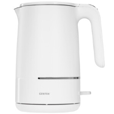 Чайник электрический Centek CT-1012 (белый) 1.5л, 2200 Вт, двойные стенки, бесшовная колба, эффект термоса