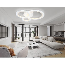 Потолочный светодиодный светильник FA861 WH белый 71W 540*470*105 (ПДУ РАДИО 2.4)