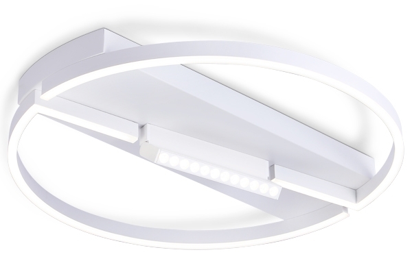 Светильник Ambrella light FL51459/1+1 WH белый 72W 3000K-6400K+4200K D600*110 (ПДУ РАДИО 2.4G)