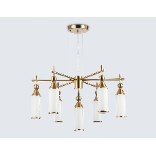 Люстра Ambrella light LH55278/7 BS/FR латунь/белый матовый E14*7 max 40W D640*1390