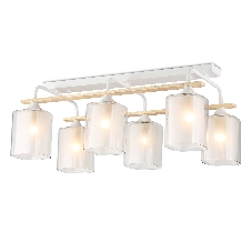 Светильник Ambrella light TR3033247/6 WH/WD белый/дерево E27/6 max 60W 580*340*245