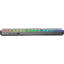 Беспроводная механическая клавиатура AULA F87 Серый градиент 3in1 Gradient Серый, символы на бок. грани, зеленые Reaper свитчи, РУС (Bluetooth, 2.4 Гц)