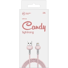 Кабель Redline Candy УТ000021991 Lightning (m) USB A(m) 1м розовый