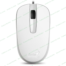 Мышь проводная Genius DX-120 белый, 1000 dpi, USB, кнопки - 3