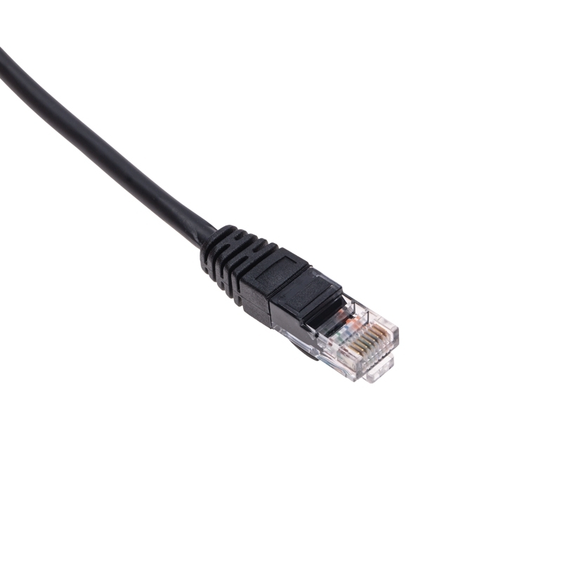 Патч-корд U/UTP Rexant cat.5e, RJ45-RJ45, 26AWG, ZH нг(А)-HF, черный, 0,3 м