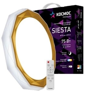 Настенно-потолочный светодиодный светильник Космос KSSies75W белый