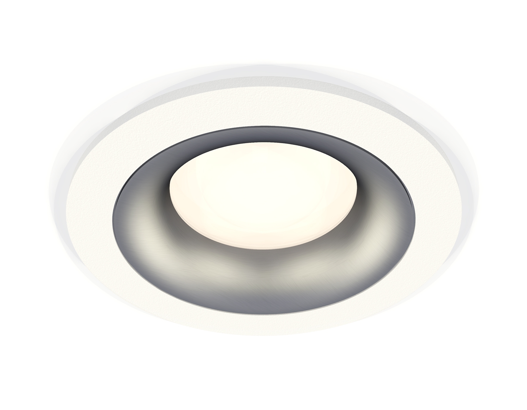 Комплект встраиваемого светильника Ambrella light XC7621004 SWH/MCH белый песок/хром матовый MR16 GU5.3 (C7621, N7013)