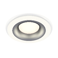 Комплект встраиваемого светильника Ambrella light XC7621004 SWH/MCH белый песок/хром матовый MR16 GU5.3 (C7621, N7013)