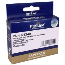 Картридж струйный для принтеров Brother PL-LC1240M MFC-J6510DW/6710DW/6910DW/DJ525 Magenta водн ProfiLine