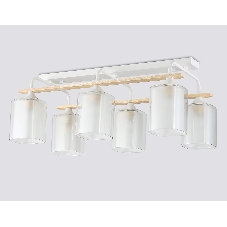 Светильник Ambrella light TR3033247/6 WH/WD белый/дерево E27/6 max 60W 580*340*245