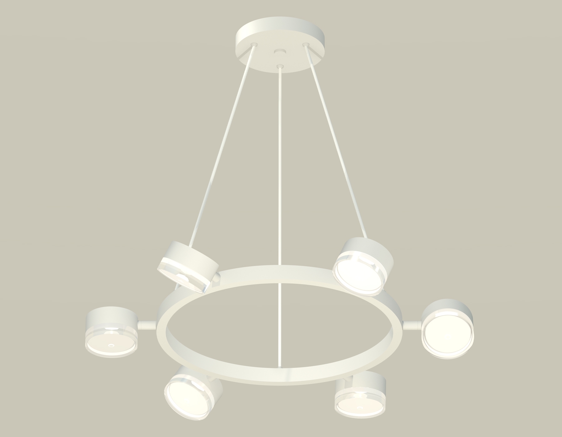 Светильник Ambrella light XB9191203/6 SWH/FR/CL белый песок/белый матовый/прозрачный GX53 (C9191, N8399)