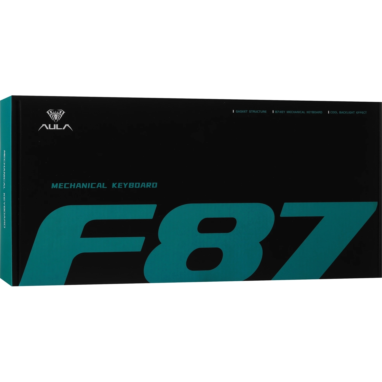 Беспроводная механическая клавиатура AULA F87 Серый градиент 3in1 Gradient Серый, символы на бок. грани, зеленые Reaper свитчи, РУС (Bluetooth, 2.4 Гц)