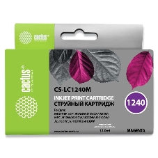 Картридж струйный Cactus CS-LC1240M пурпурный (12 мл) для Brother MFC-J6510/6910DW Картридж струйный Cactus CS-LC1240M пурпурный (12 мл) для Brother MFC-J6510/6910DW