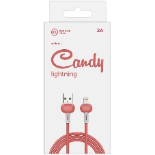 Кабель Redline Candy УТ000021989 Lightning (m) USB A(m) 1м красный