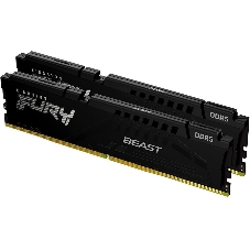 Оперативная память Kingston Fury Beast, DDR5, 32GB (2x16GB), 5600MHz, CL40, DIMM, с радиаторами, черный