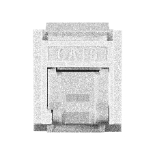 Модуль-вставка Keystone Jack RJ-45 ExeGate KJ-8P8C-U-C6-180SH-Dual (Кат.6, неэкранированная, 180 градусов, со шторками, IDC Krone/110)