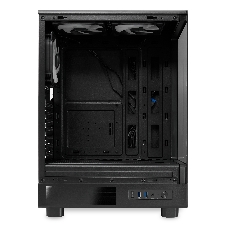 Компьютерный корпус HSPD F510, Panoramic Mid Tower, черный, TG, 0.5 SPCC, 3x120мм ARGb ATX, mATX, mITX 180/280/160мм 1x2.5