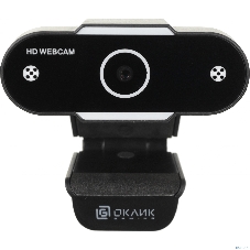Веб-камера OKLICK OK-C012HD 1280x720, 30 кадр/с, USB Type-A, микрофон, универсальное крепление