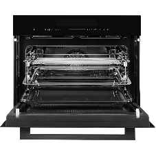 Встраиваемый духовой шкаф Kuppersberg KHT 616 Black компактный, ШхВхГ: 59.5х45.4х56.5 см, 50 л, А+, гидролизная очистка, черный