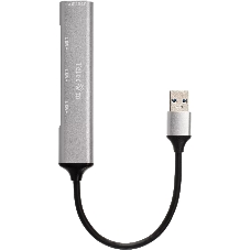 Переходник USB 3.0 -->USB3.0+3 USB2.0, Aluminum Shell, 0.2м Telecom TA308U