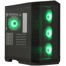 Компьютерный корпус без блока питания Case MSI MAG PANO M100R PZ, Mini-Tower, TG, 4x120мм ARGB, 1xUSB 3.2, 1xUSB 3.2 Type-C, mATX, mITX черный