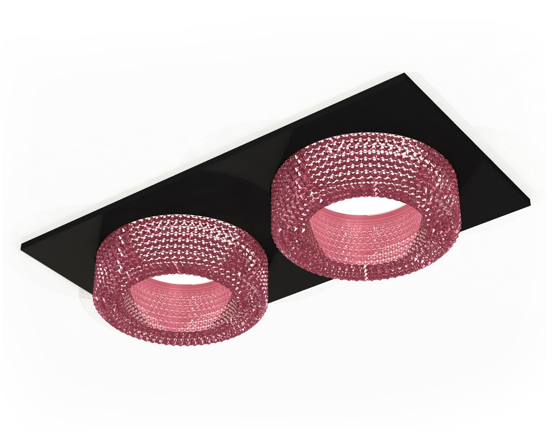 Комплект встраиваемого светильника Ambrella light XC7636022 SBK/PI черный песок/розовый MR16 GU5.3 (C7636, N7193)