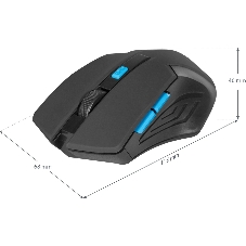 Мышь беспроводная Defender Accura MM-275 синий, 1600 dpi, радиоканал, USB, кнопки - 6