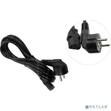 Кабель питания ExeGate Power PC-3P (Евровилка угловая Schuko->С13) VDE-250V-3*1.0-CU, 10A, 3м