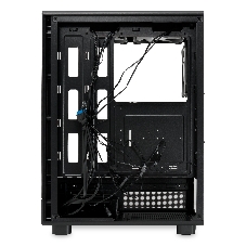 Компьютерный корпус HSPD F510, Panoramic Mid Tower, черный, TG, 0.5 SPCC, 3x120мм ARGb ATX, mATX, mITX 180/280/160мм 1x2.5