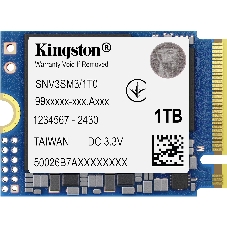Накопитель SSD Kingston NV3, 1000Gb, M.2(22x30мм), NVMe, PCIe 4.0 x4, 3D TLC, R/W 6000/4000Mb/s, TbW 320, DWPD 0.2 (60 мес)