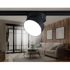 Трековый однофазный светодиодный светильник Ambrella light GL6879 BK черный LED 16W 4200K D115*90