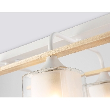 Светильник Ambrella light TR3033247/6 WH/WD белый/дерево E27/6 max 60W 580*340*245