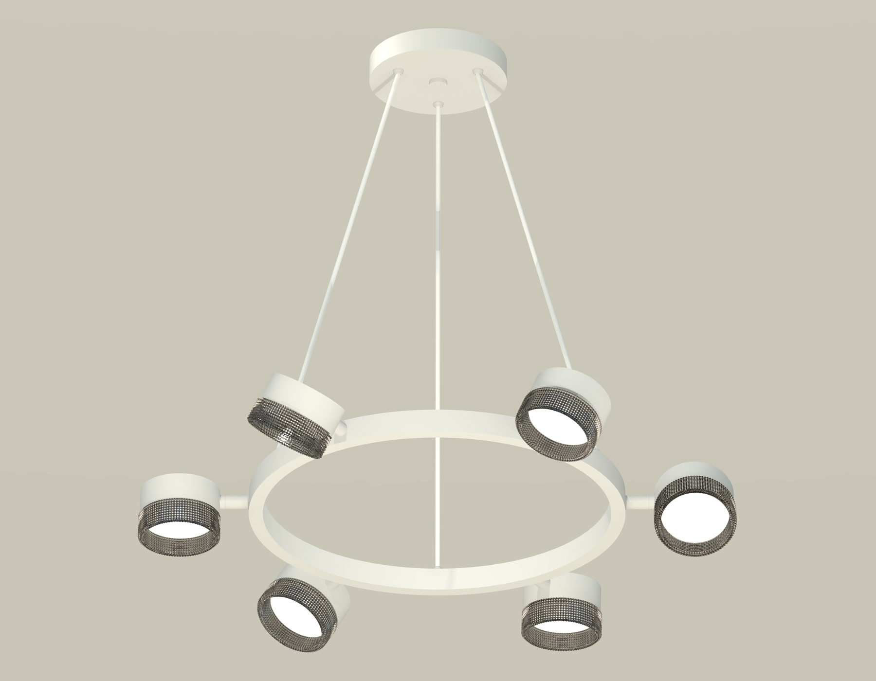 Светильник Ambrella light XB9191250/6 SWH/BK белый песок/тонированный GX53 (C9191, N8484)