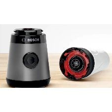 Блендер стационарный Bosch MMB2111S черный, 450 Вт, 1 скорость