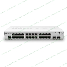 Коммутатор Mikrotik CRS326-24G-2S+IN with 800 MHz CPU, 512MB RAM, 24xGigabit LAN, 2xSFP+ cages, RouterOS L5 or SwitchOS (dual boot), desktop case, PSU