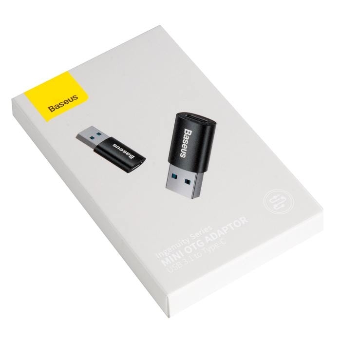 Переходник BASEUS Ingenuity Series Mini OTG, USB-A 3.1- Type-C, черный