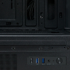 Компьютерный корпус HSPD F510, Panoramic Mid Tower, черный, TG, 0.5 SPCC, 3x120мм ARGb ATX, mATX, mITX 180/280/160мм 1x2.5