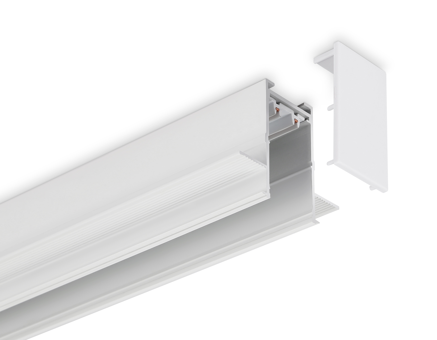 Шинопровод встраиваемый Ambrella light GL1011 WH белый IP20 220V 3000*62.5*56