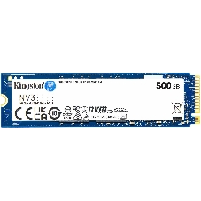Накопитель SSD Kingston NV3, 500Gb, M.2 2280, PCIe 4.0 x4, NVMe, R/W 5000/3000