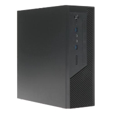 Компьютерный корпус с блоком питания 250Вт. Сase Foxline mITX 250W TFX, 2xUSB 3.0, черный Trim, powercord