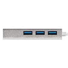 USB-концентратор ExeGate DUB-4 (кабель-адаптер USB3.0 --> 4xUSB3.0, Plug&Play, серебристый)