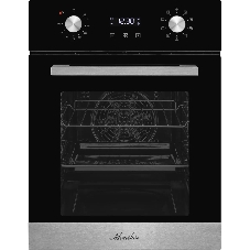 Духовой шкаф электрический Monsher MOE 4592 Acier ширина 45 см, High-Tech, 50 л, гидролизная очистка, 9 режимов, черный/нерж. сталь