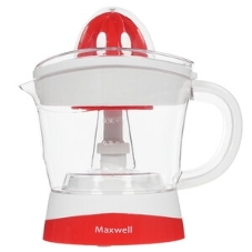 Соковыжималка Maxwell MW-1109(W) белый/красный, цитрусовая, 25 Вт, 700 мл, механическое