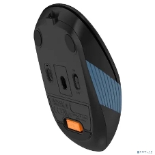 Мышь беспроводная A4Tech Fstyler FB10C черный/синий, 2000 dpi, радиоканал, Bluetooth, USB, кнопки - 4
