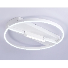 Светильник Ambrella light FL51459/1+1 WH белый 72W 3000K-6400K+4200K D600*110 (ПДУ РАДИО 2.4G)